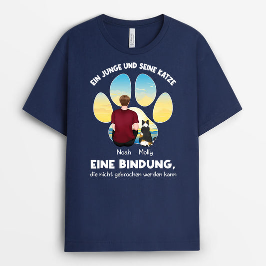 2771AGE2 person und katzen eine bindung die nicht gebrochen werden kann personalisiertes t shirt fur katzenliebhaber