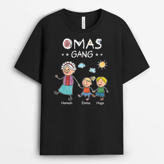 2793AGE3 opas papas bande personalisiertes schwarzes t shirt fur manner