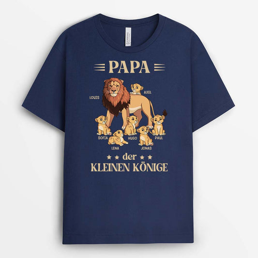 2798AGE2 papa der kleinen konige personalisiertes t shirt fur papas