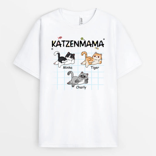 2848AGE1 katzenmama personalisiertes t shirt fur katzenliebhaber
