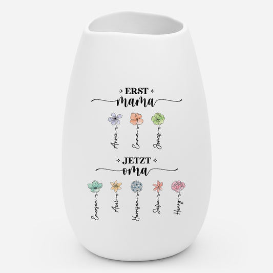 2851AGE1 zuerst mama jetzt oma personalisiertes geschenk blumenvase 2851aosq5a