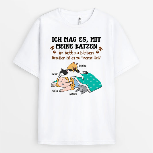 2881AGE1 ich mag es mit meinen katzen im bett zu bleiben personalisiertes t shirt fur katzenliebhaber