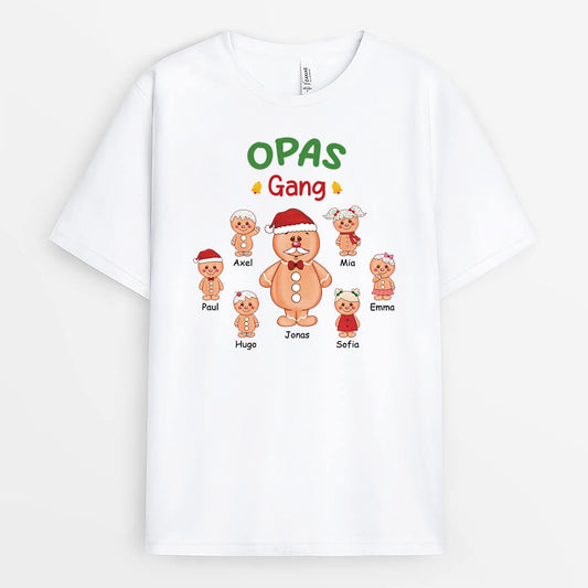 2980AGE1 opas papas bande lebkuchenmann personalisiertes t shirt fur manner zu weihnachten