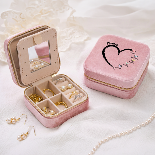 3044AGE2 oma enkelkinder herzen personalisiertes geschenk schmuckkastchen samt oma mama 3044aj8f5a