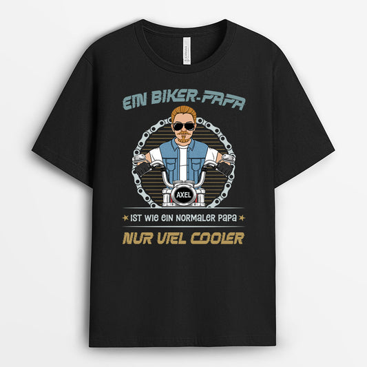 3052AGE1 ein biker papa ein biker opa personalisiertes t shirt fur manner