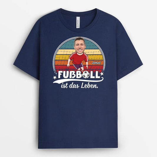 3061AGE2 fussball ist das leben personalisiertes t shirt fur fussballfans