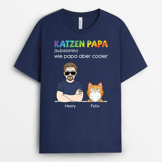 3073AGE2 definition katzenpapa personalisiertes t shirt fur katzenliebhaber