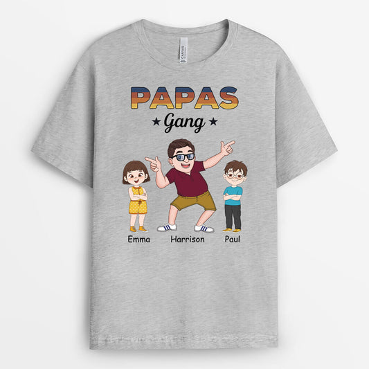 3094AGE2 opas papas bande personalisiertes t shirt fur manner