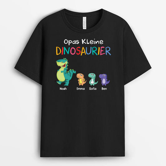 3101AGE1 opas kleine dinosaurier personalisiertes t shirt fur opas
