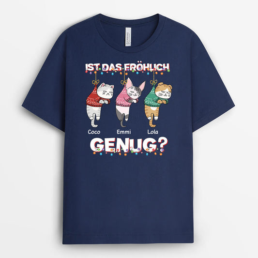 3106AGE2 ist das frohlich genug personalisiertes t shirt fur weihnachten
