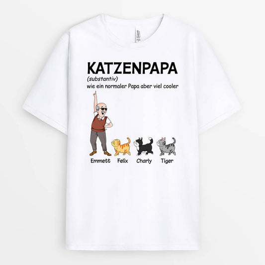 3133AGE1 definition katzenpapa personalisiertes t shirt fur katzenliebhaber