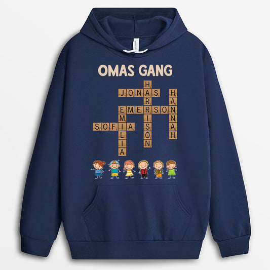 3186AGE2 opas papas bande mit dem kreuzwortratsel personalisiertes t shirt fur manner 3186a3i7b