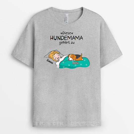 3196AGE2 diese hundemama dieser hundepapa gehort zu personalisiertes t shirt fur hundeliebhaber