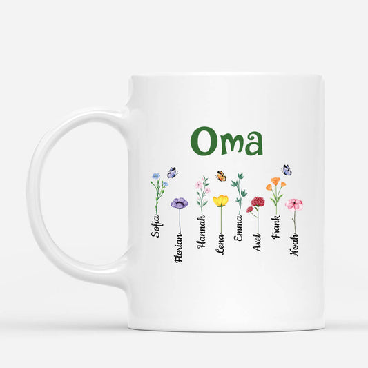 3219MGE1 oma mama blumen personalisiertes t shirt fur omas mamas 3219M645A