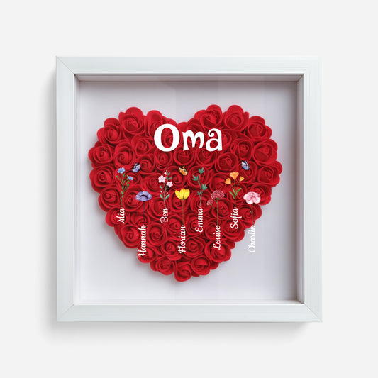 3219OGE1 oma und blumen 3d bilderrahmen personalisiert_ oma 3219O6L8A