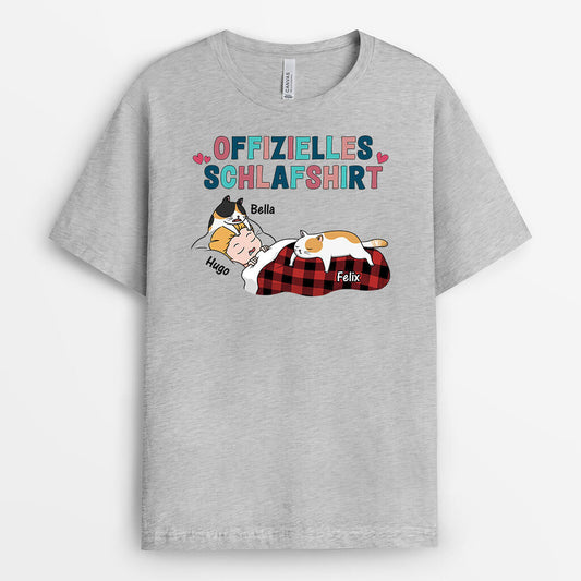 3220AGE2 offizielles schlafshirt personalisiertes t shirt fur katzenliebhaber