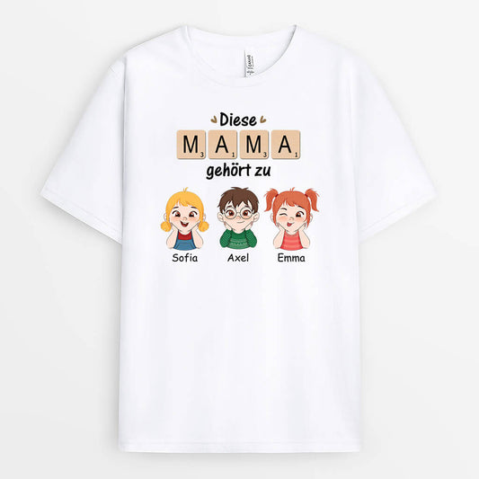 3320AGE1 diese oma mama gehort zu personalisiertes t shirt fur damen kreuzwortratsel design