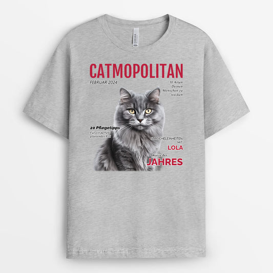 3326AGE2 catmopolitan personalisiertes t shirt mit foto fur katzenbesitzer