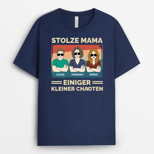 3330AGE2 stolzer papa opa einiger kleiner chaosmacher personalisiertes t shirt fur manner