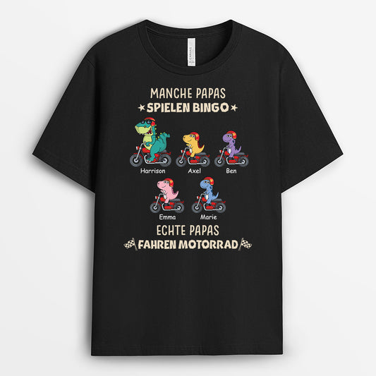3347AGE2 manche opas spielen bingo echte opas fahren motorrad personalisiertes t shirt fur manner