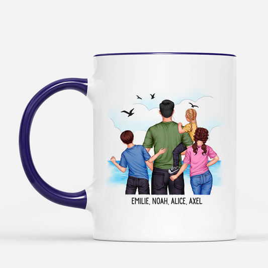 3356MGE2 papa und kinder personalisierte tasse fur manner