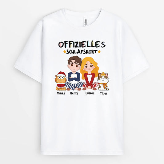 3379AGE1 offizielles schlafshirt personalisiertes t shirt fur katzenliebhaber und paare