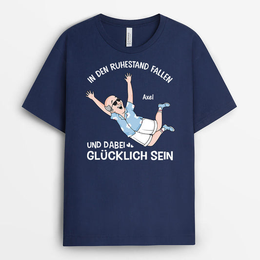 3399AGE1 in den ruhestand fallen und dabei glucklich sein lustiges t shirt fur rentner personalisiert