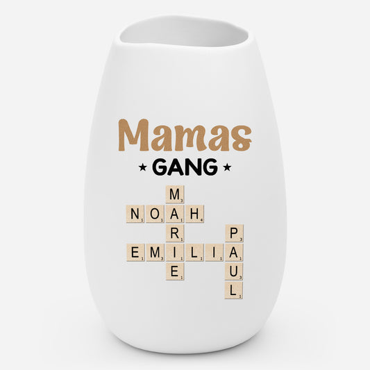 3402AGE1 mamas gang personalisiertes kreuzwortratsel geschenk blumenvase mama oma 3402ao8q5a