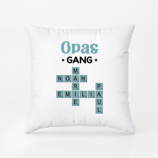 3402PGE1 opas papas bande kreuzwortratsel personalisiertes kissen fur herren