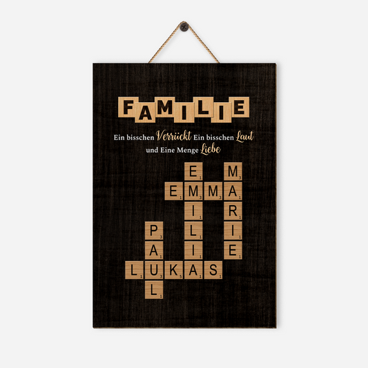 3446QGE1 die liebe familie personalisierte kreuzwortratsel holzschilder_ familie 3446QKT5I