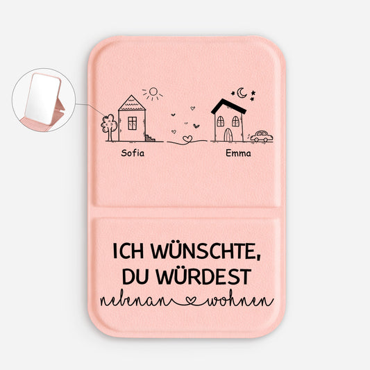 3535AGE1 ich wunschte du wurdest nebenan wohnen personalisierte geschenke beste freundin taschenspiegel 3535aj6q5f