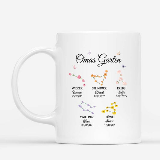 3537MGE1 oma und enkelkinder das sternzeichen _ personalisierte tasse fur omas und sternzeichen begeisterte
