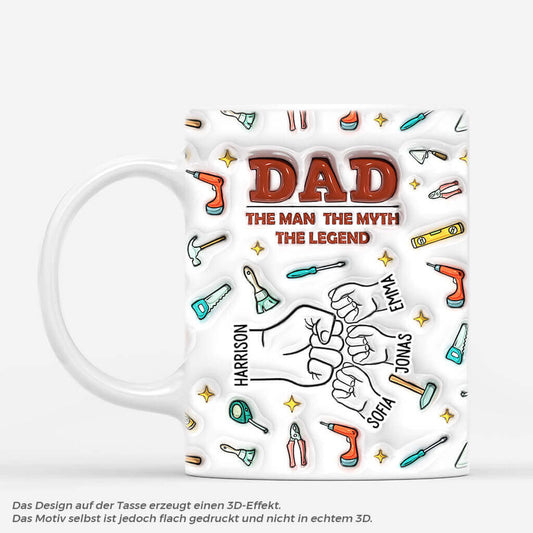 3617MGE1 papa der mann der mythos die legende personalisierte tasse mit 3d inflated effekt fur papas_b04ef624 2c3e 4a01 aa10 23f812096ebc