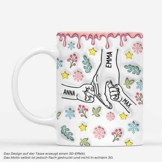 3622MGE1 mama und kinder hand in hand personalisierte tasse mit 3d inflated effekt fur mamas zu weihnachten_01e04997 a8fe 46da bfac 7f4ccf1e9fbb