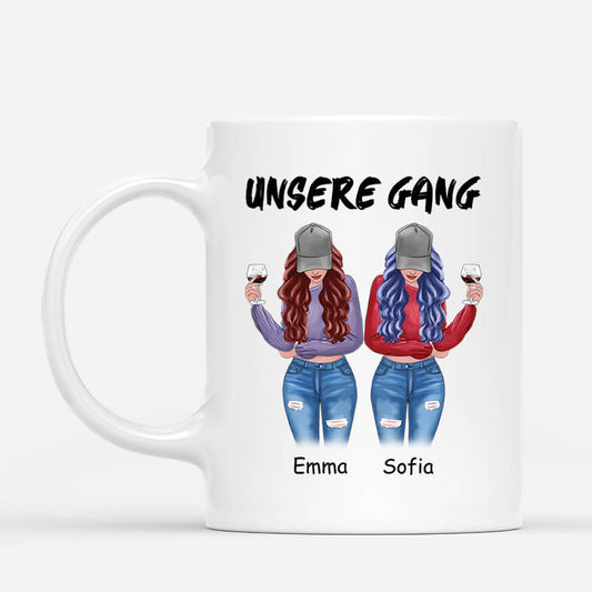 3624MGE1 unsere gang personalisierte tasse fur beste freunde