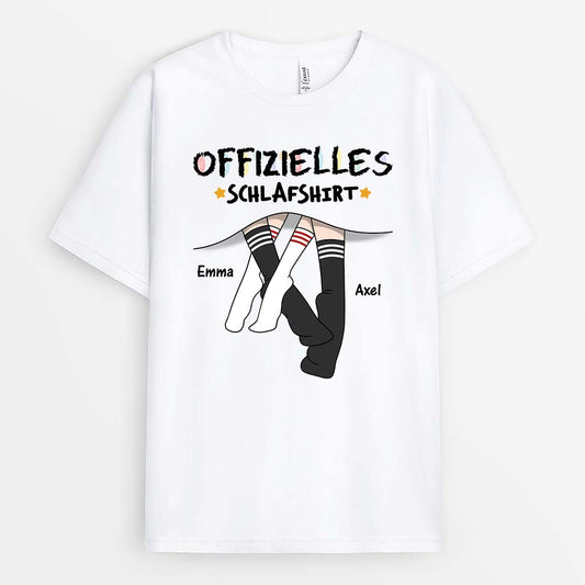 3650AGE1 offizielles schlaf shirt zwei paar socken personalisiertes t shirt fur paare