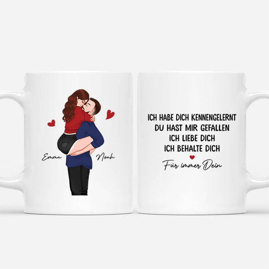 3651MGE1 ich habe dich kennengelernt du hast mir gefallen ich liebe dich ich behalte dich fur immer dein deine romantische tasse fur paare personalisiert