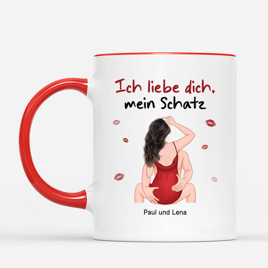 3671MGE2 ich liebe dich mein schatz personalisierte tasse fur paare