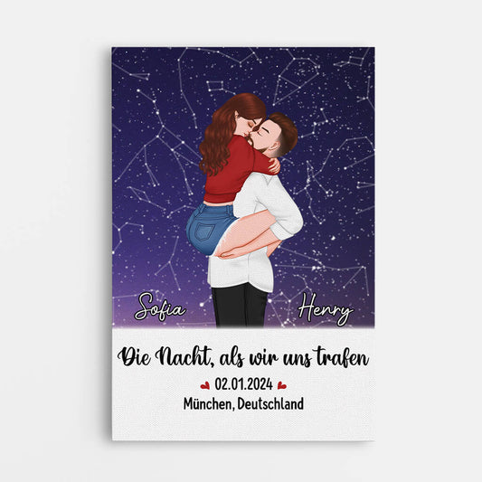 3713CGE1 die nacht als wir uns trafen personalisierte leinwand fur paare zum jahrestag
