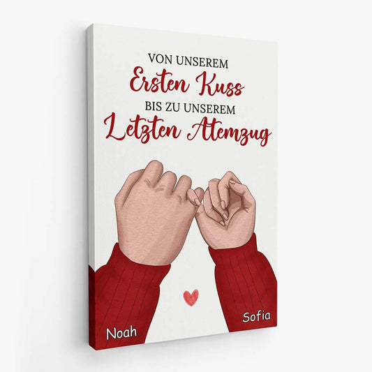 3739CGE1 von unserem ersten kuss bis zu unserem letzten atemzug personalisierte leinwand fur paareMockup2