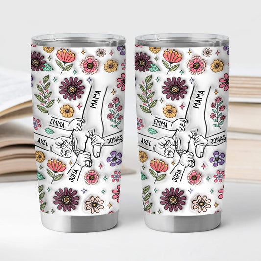 3764TGE2 3d druck effekt oma kinder pflanze personalisierter thermobecher 20oz fur omas 3764T6T5A