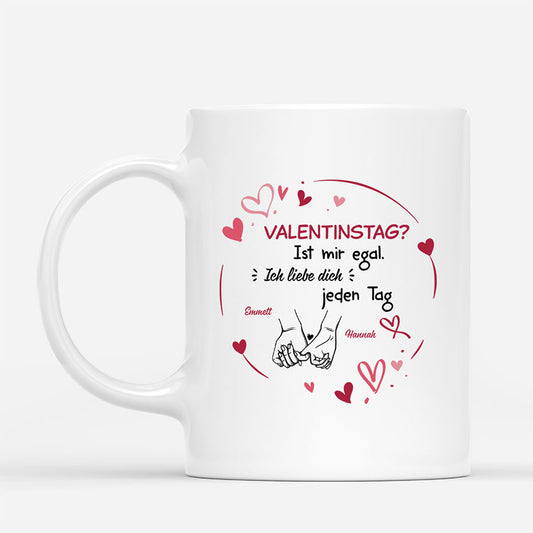 3793MGE1 valentinstag ist mir egal ich liebe dich jeden tag personalisierte paar geschenke tassen 3793m3vag_1