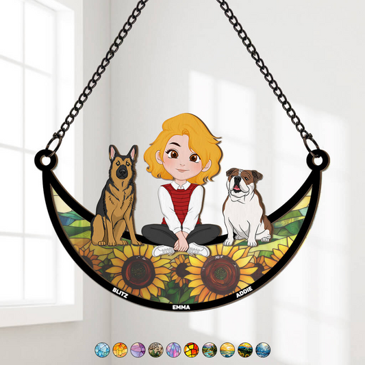 3795UGE1 madchen und ihre hunde sonnenfanger personalisiert hunde 3795U5H0C