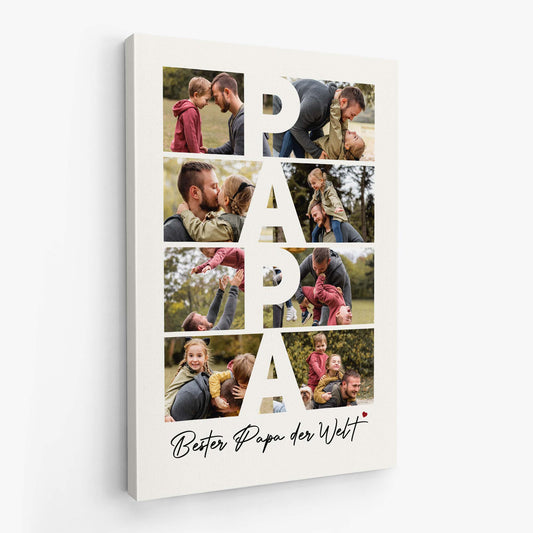 3816CGE2 der beste papa der welt personalisierte leinwand papa 3816CTK5B