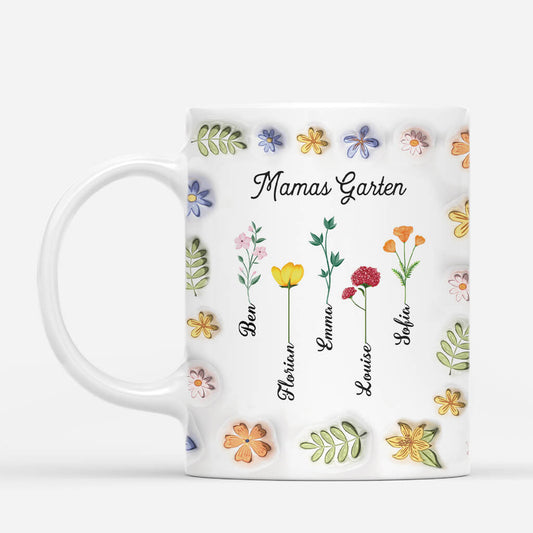 3834MGE1 3d inflated effekt omas mamas garten personalisierte tasse fur frauen 3834M8T7A