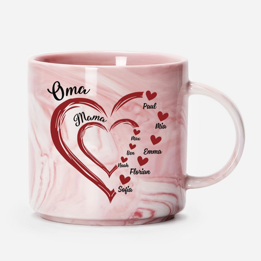 3870MGE1 mama oma kinder herzen personalisierte marmor tasse mama oma 3870M9N5A