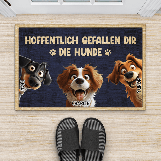 3872DGE2 hoffentlich gefallen dir die hunde fussmatte personalisiert hund_ 3872DTN5C_1