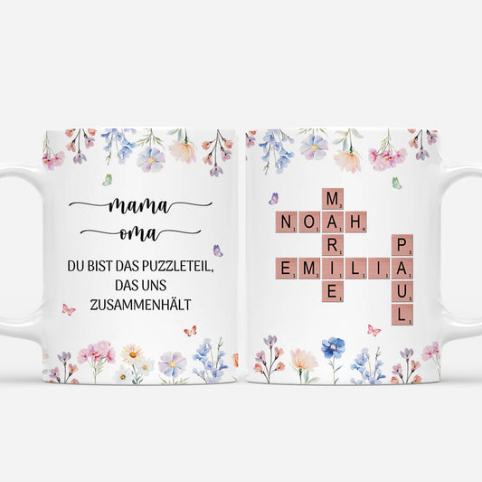 3883MGE1 oma mama bist das puzzleteil blumen personalisierte tasse fur omas mamas kreuzwortratsel 3883M8I5A