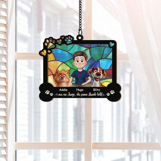 3900UGE2 das leben ist besser mit hunden sonnenfanger personalisiert fur hundeliebhaber 3900UKM5C