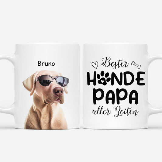 3907MGE1 beste hundemama aller zeiten personalisierte tassen mit gesicht und hund 3907M